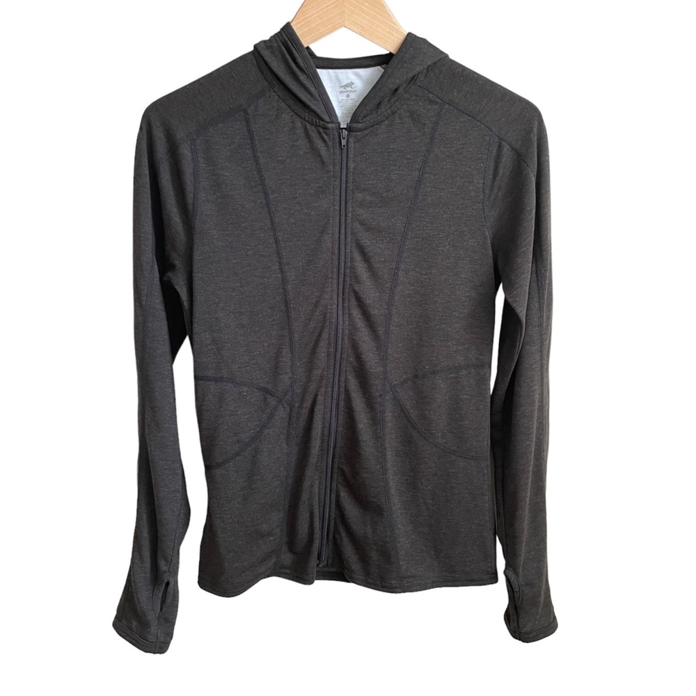 TOAD&CO Zip Hoodie Jacket Brown/Black Size Small